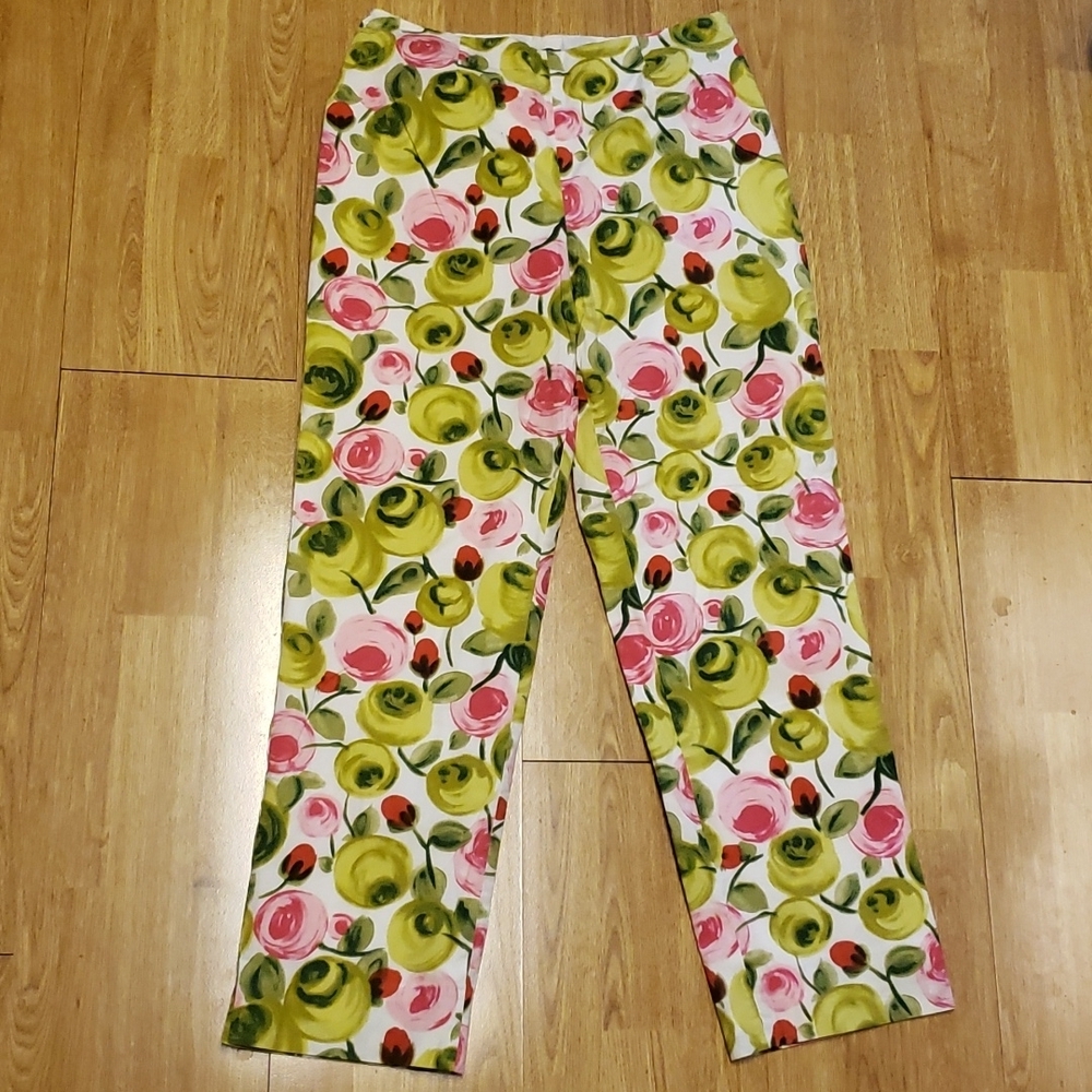 Muse floral print high rise pants size 4